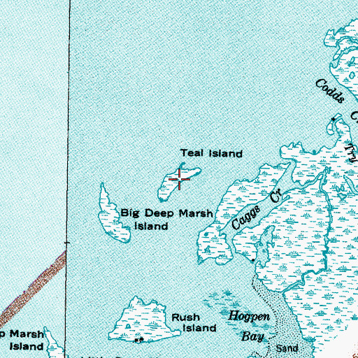 Topographic Map of Teal Island, NC