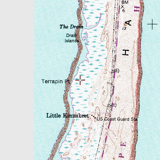 Topographic Map of Terrapin Point, NC