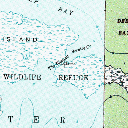 Topographic Map of The Blowout, NC