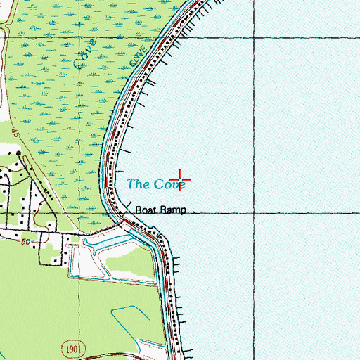 Topographic Map of The Cove, NC