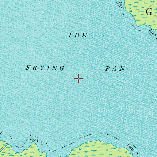 Topographic Map of The Frying Pan, NC