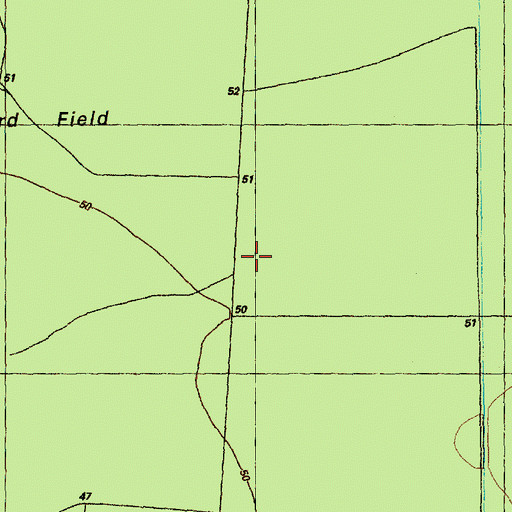 Topographic Map of The Opening, NC