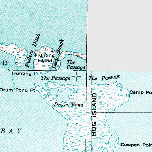 Topographic Map of The Passage, NC