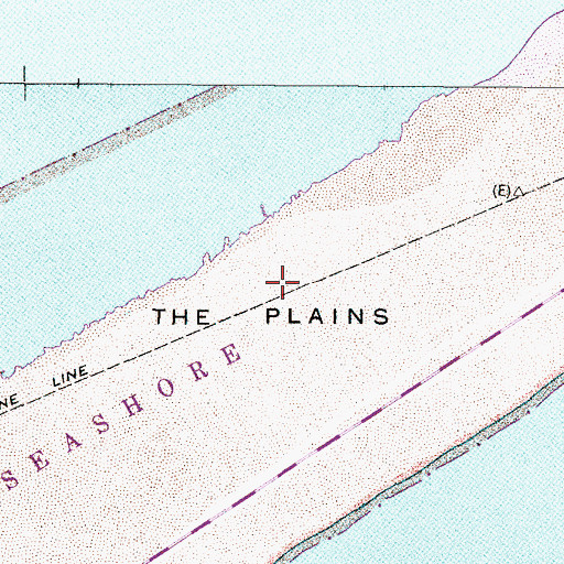 Topographic Map of The Plains, NC
