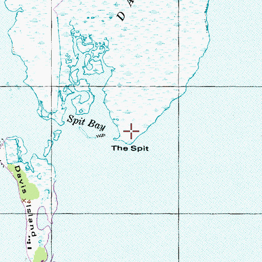 Topographic Map of The Spit, NC