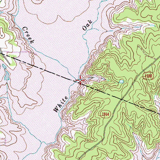 Topographic Map of Tom Jack Creek, NC