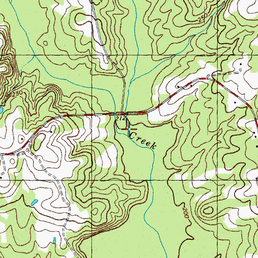 Topographic Map of Tooles Creek, NC