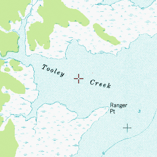 Topographic Map of Tooley Creek, NC