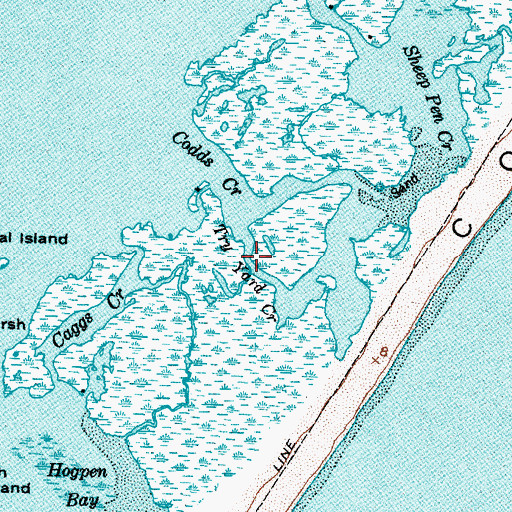Topographic Map of Try Yard Creek, NC