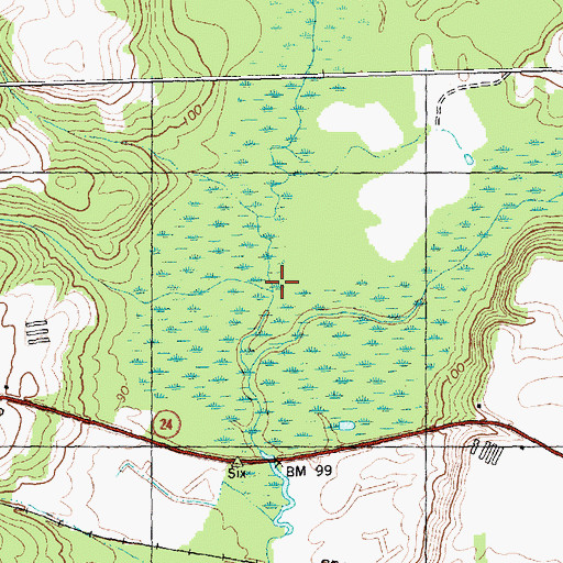 Topographic Map of Turkey Creek, NC