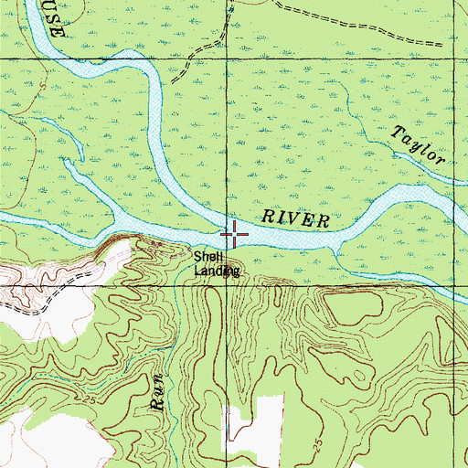 Topographic Map of Turkey Quarter Creek, NC