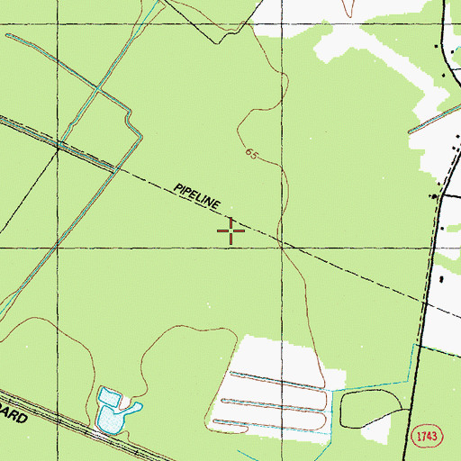 Topographic Map of Turkeypen Bay, NC