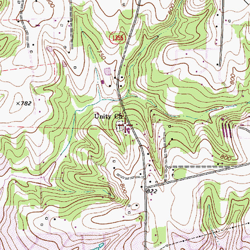 Topographic Map of University Church, NC