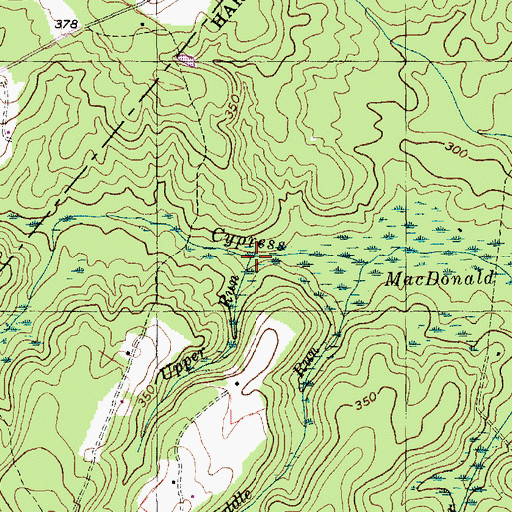 Topographic Map of Upper Run, NC