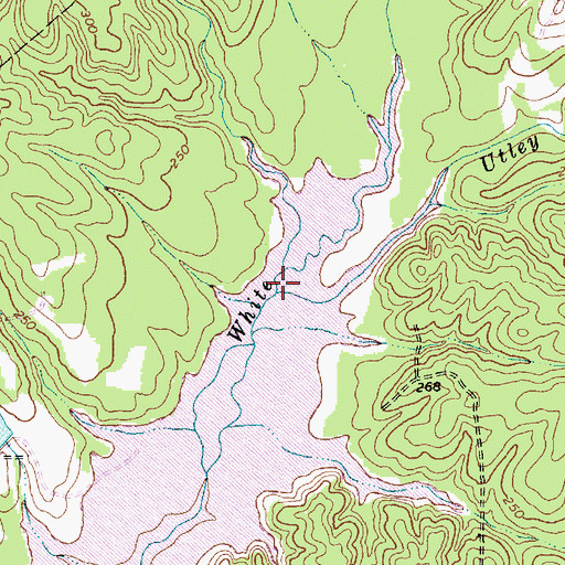 Topographic Map of Utley Creek, NC