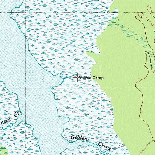 Topographic Map of Volvee Camp, NC
