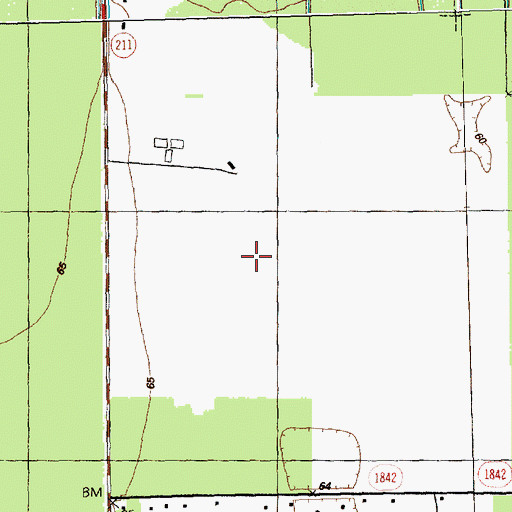 Topographic Map of Waccamaw Institute, NC