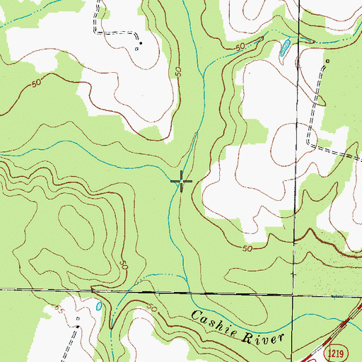 Topographic Map of Wahtom Swamp, NC