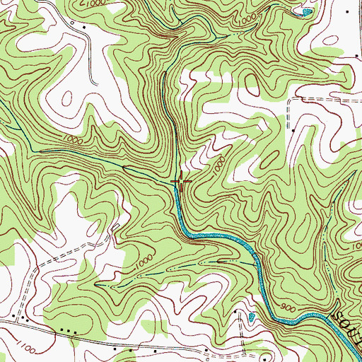 Topographic Map of Wallace Creek, NC