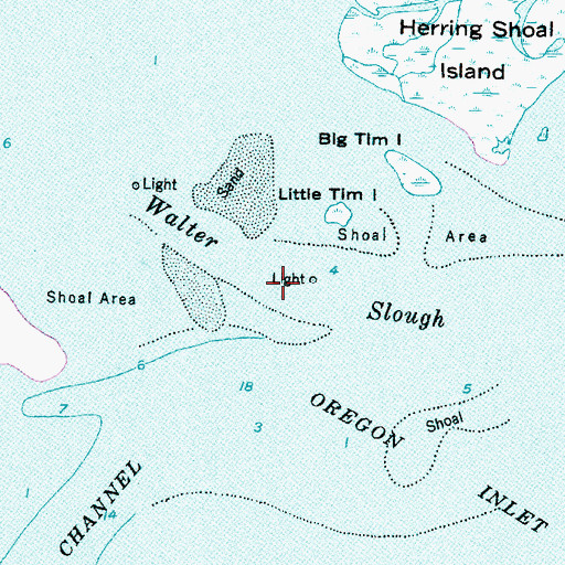 Topographic Map of Walter Slough, NC