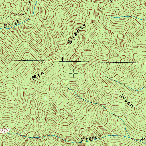 Topographic Map of Wash Ridge, NC