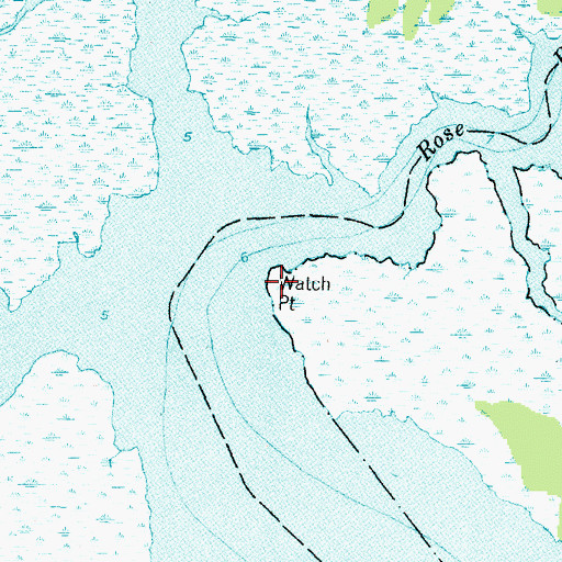 Topographic Map of Watch Point, NC