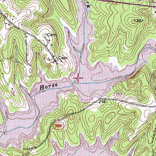 Topographic Map of Water Fork, NC