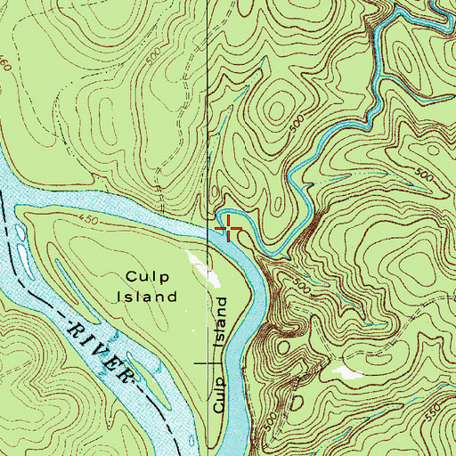 Topographic Map of Waxhaw Creek, NC