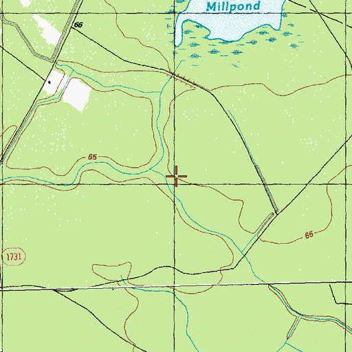Topographic Map of Webb Bay, NC