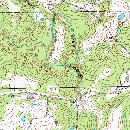 Topographic Map of West Fork Eno River, NC