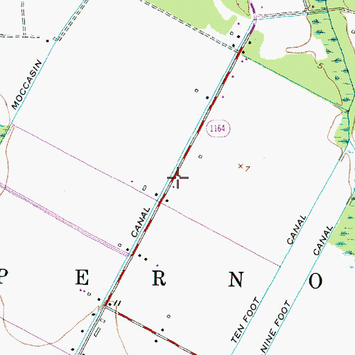 Topographic Map of Western Canal, NC