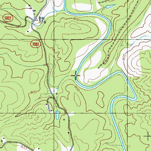 Topographic Map of Wheat Creek, NC