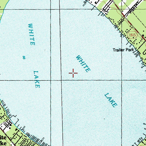 Topographic Map of White Lake, NC