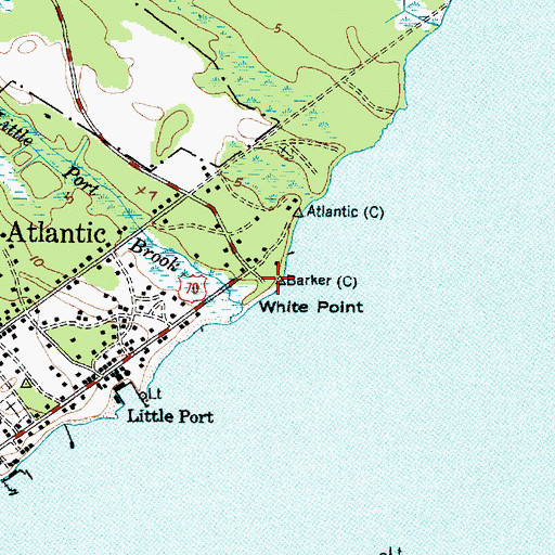 Topographic Map of White Point, NC