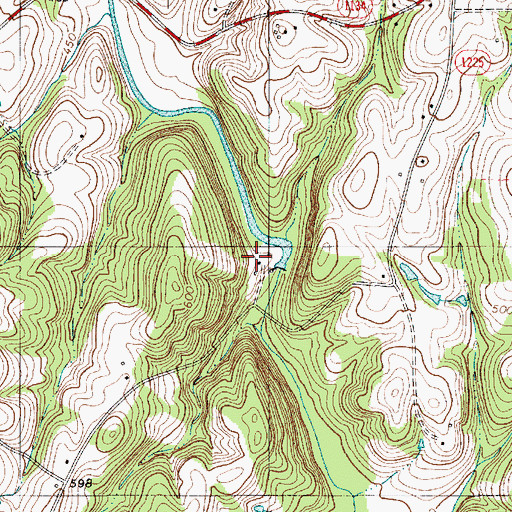 Topographic Map of Whitley Mill, NC