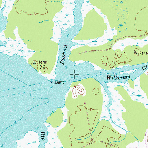 Topographic Map of Wilkerson Creek, NC