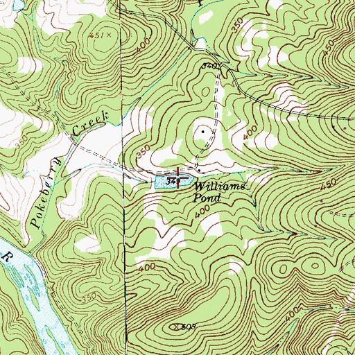 Topographic Map of Williams Pond, NC