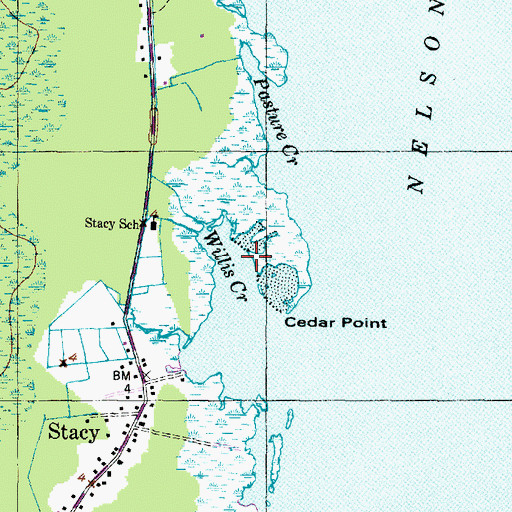 Topographic Map of Willis Creek, NC