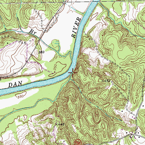 Topographic Map of Winns Creek, NC