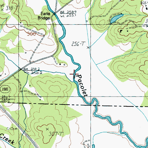 Topographic Map of Wolfe Creek, NC
