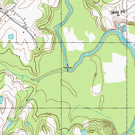 Topographic Map of Wolfpen Branch, NC