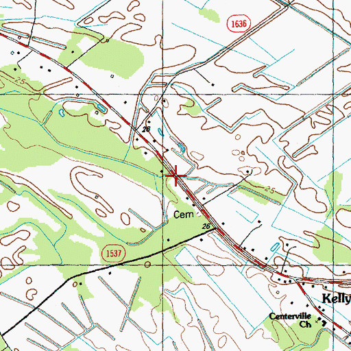 Topographic Map of Worth Canal, NC