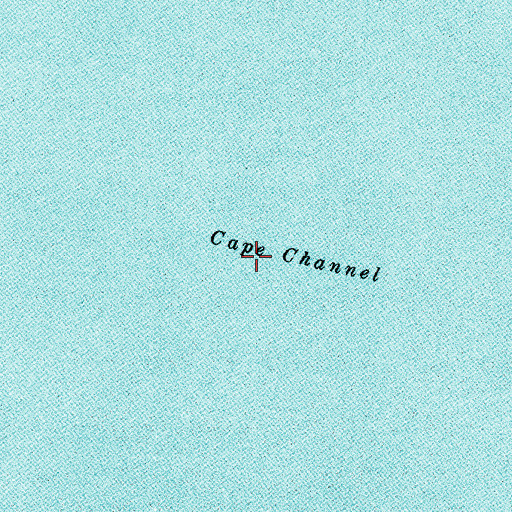 Topographic Map of Cape Channel, NC