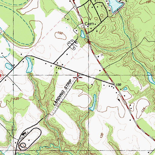 Topographic Map of Dublin Field, NC