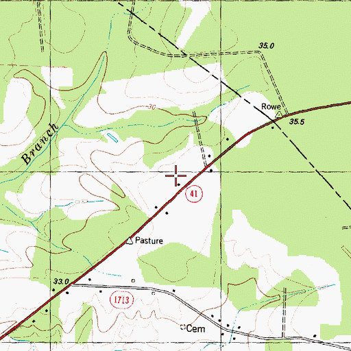 Topographic Map of Eagles Nest Airport, NC