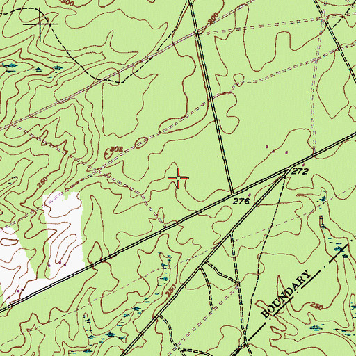 Topographic Map of Saint James Inn Airport (historical), NC
