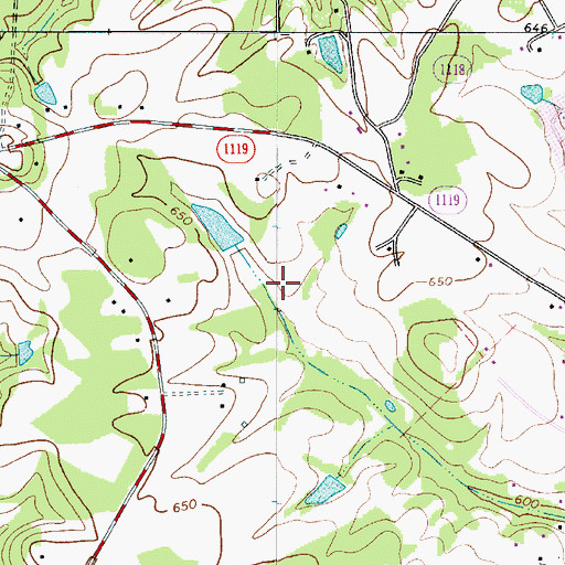 Topographic Map of Flying H Farm Airport (historical), NC