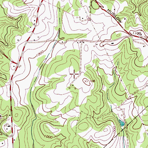 Topographic Map of Rutherford County Airport - Marchman Field, NC