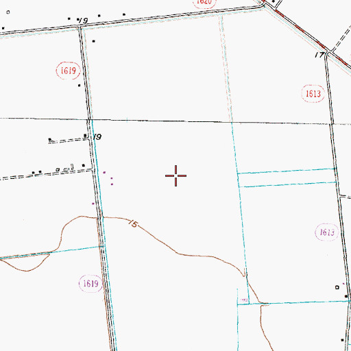 Topographic Map of Keech Airport (historical), NC