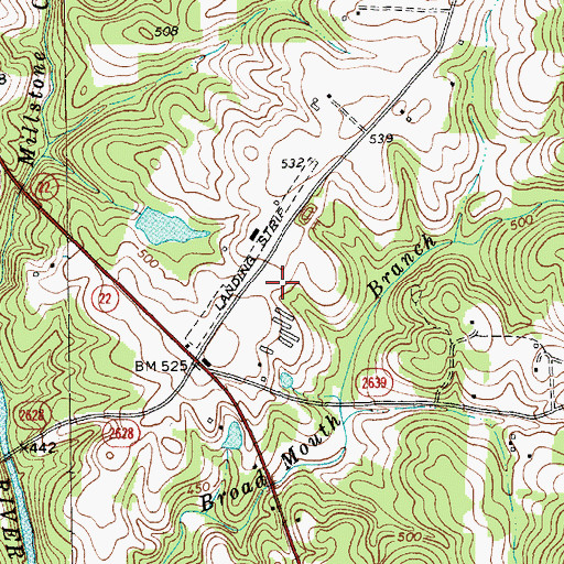 Topographic Map of Caveness Field (historical), NC